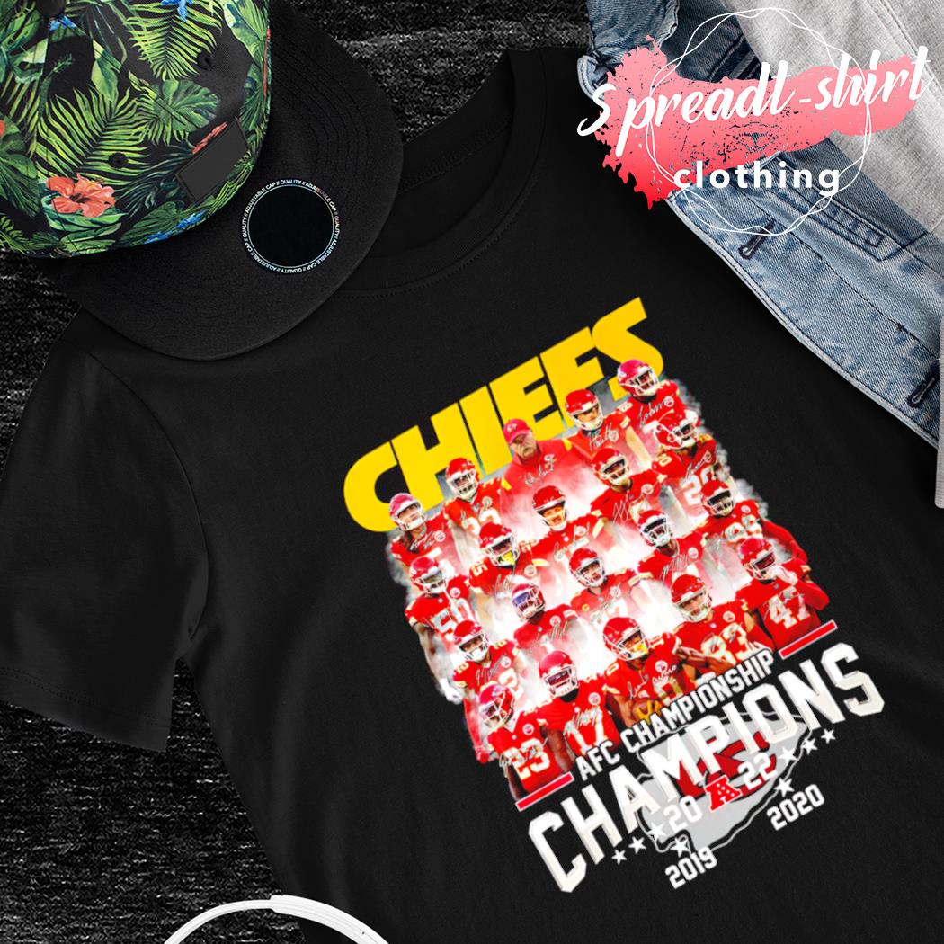 Kansas City Chiefs 2021 AFC Championship Champions signatures shirt,  hoodie, sweater, long sleeve and tank top