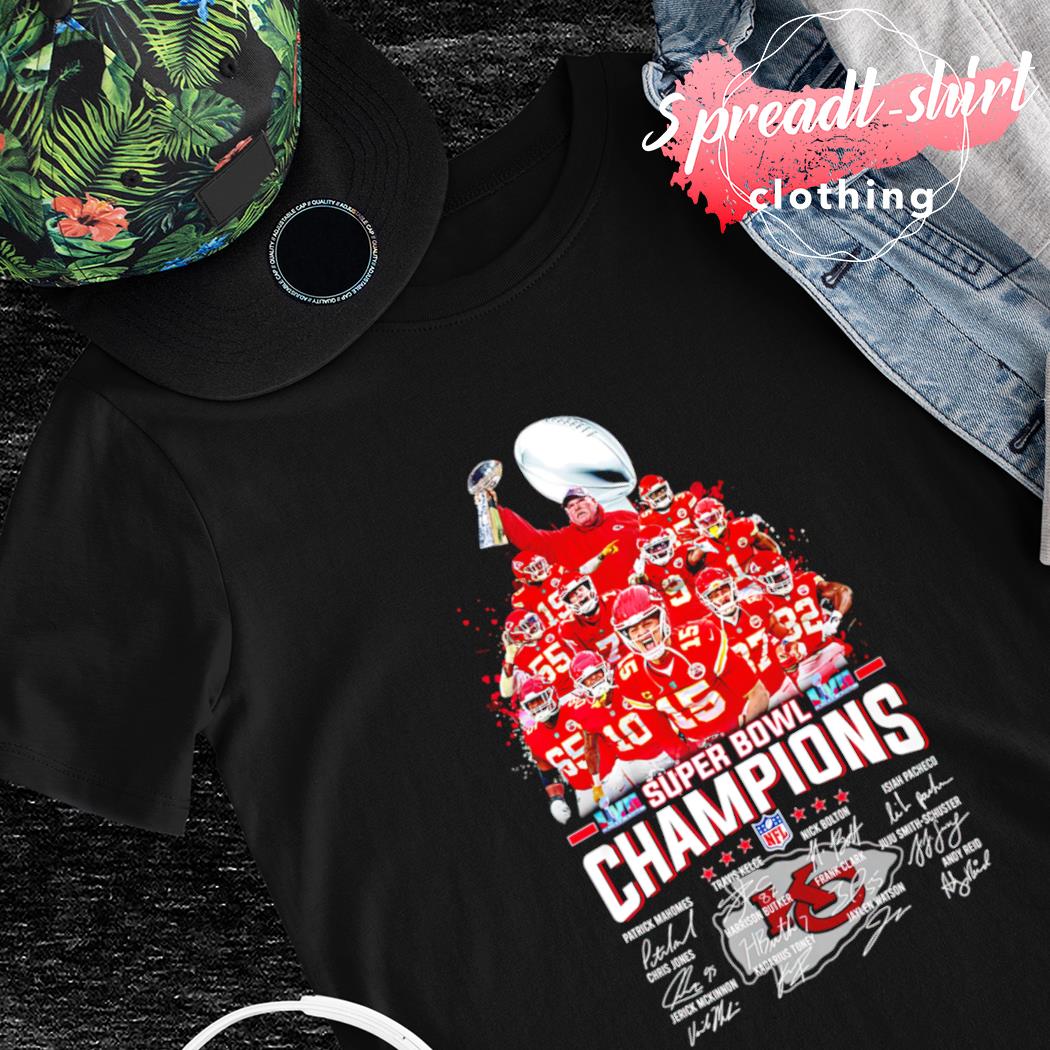 Kansas City Chiefs Super Bowl Champions signatures 2021 shirt, hoodie,  sweater and long sleeve