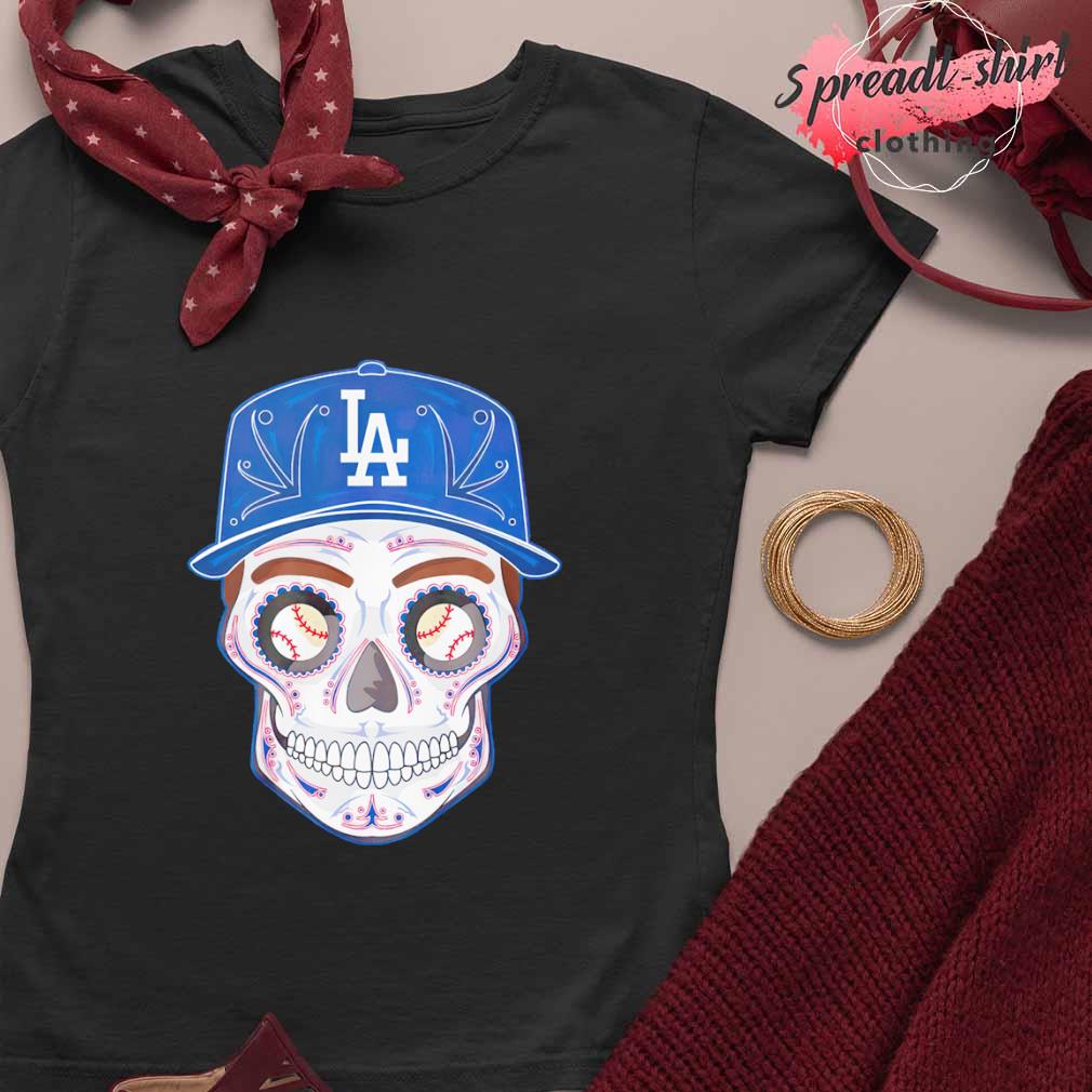 Los Angeles Dodgers Sugar Skull Tee Shirt