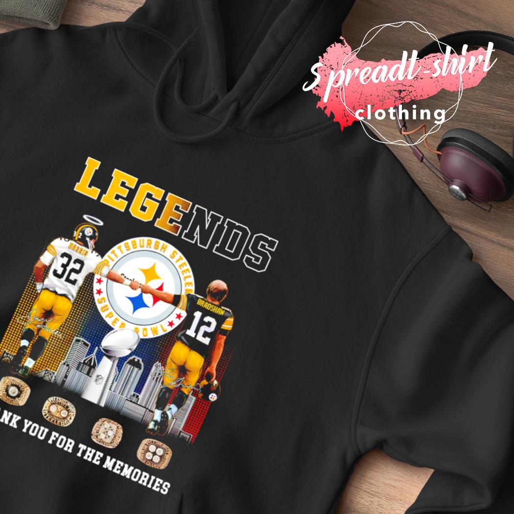 Najee Harris and Terry Bradshaw Pittsburgh Steelers Super Bowl signature T- shirt - Wow Tshirt Store Online