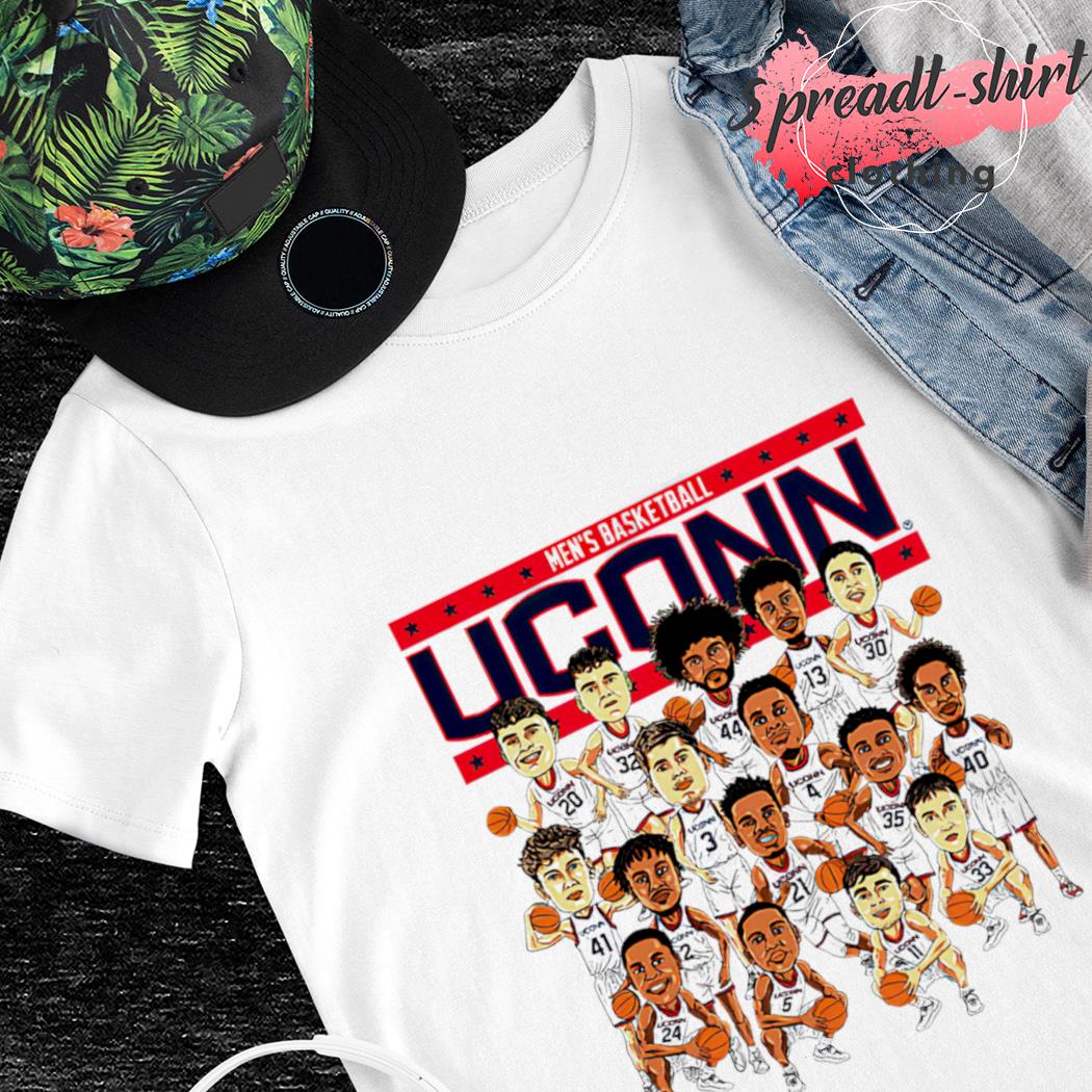 Team Caricature UConn NCAA Mens Basketball shirt
