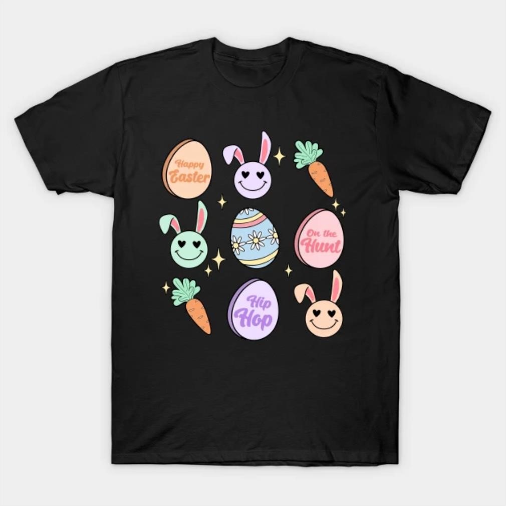Happy Easter on the Hunt Hip Hop T-shirt