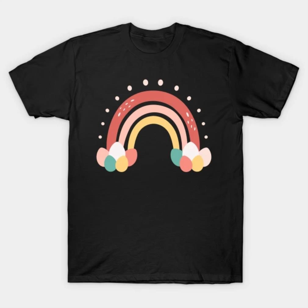 Happy easter day bunny rainbow T-shirt