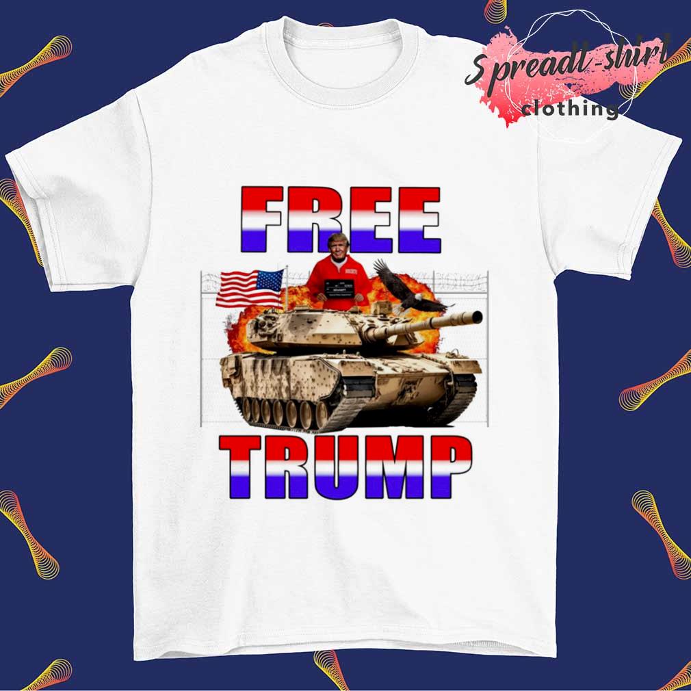 Free Trump tank USA flag shirt