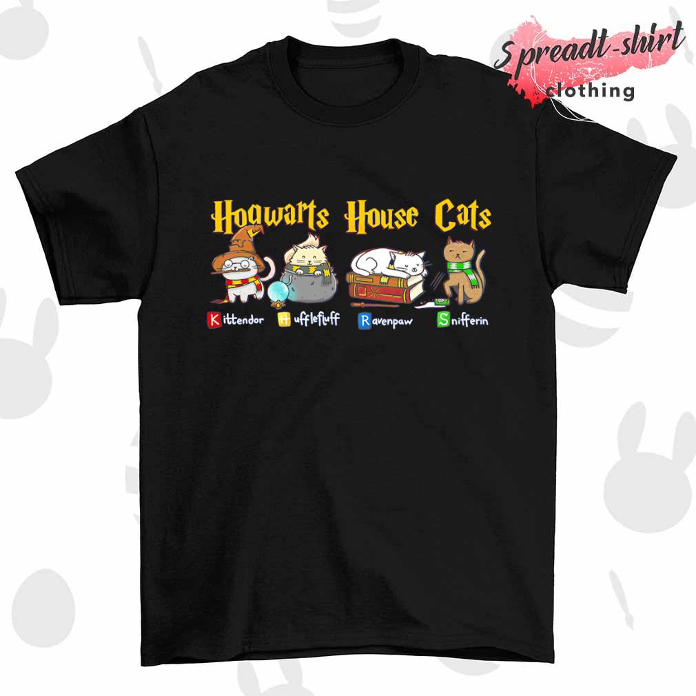 Hogwarts house cats Harry Potter shirt