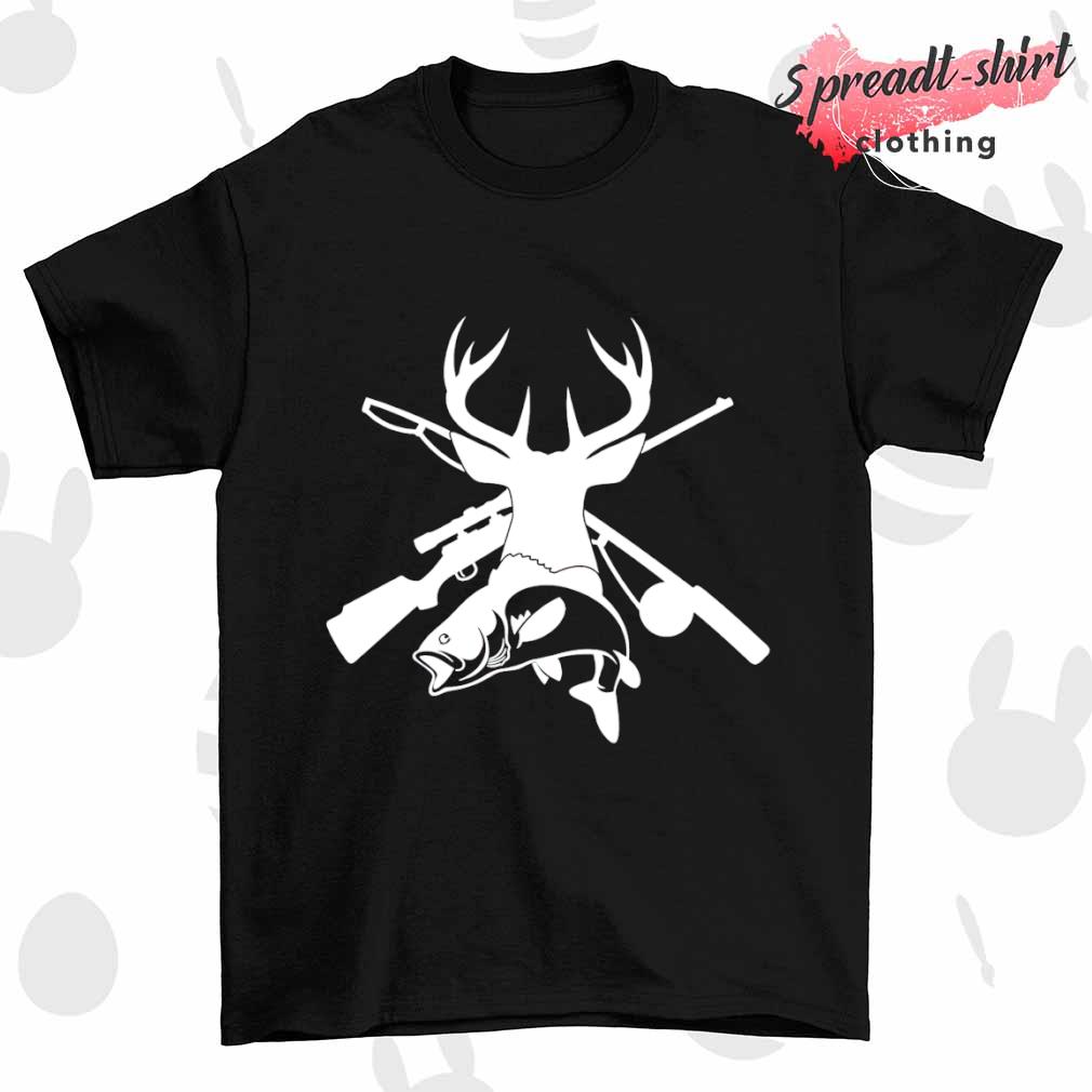 Hunting fishing deer bass T-shirt