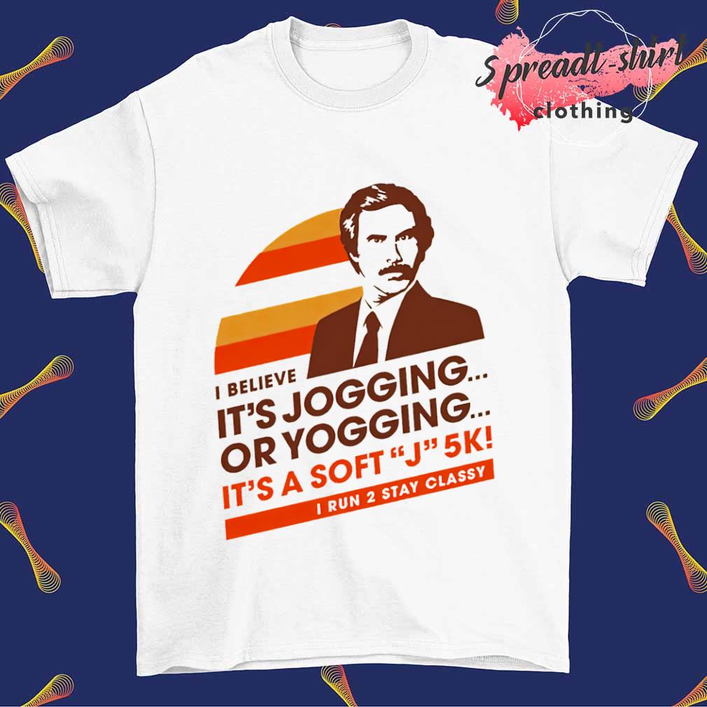 I believe it's jogging or yogging it's a soft J 5k shirt