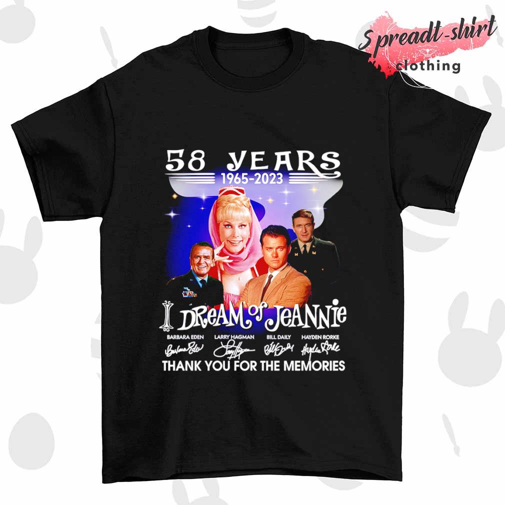 I Dream of Jeannie 58 years thank you for the memories signatures shirt