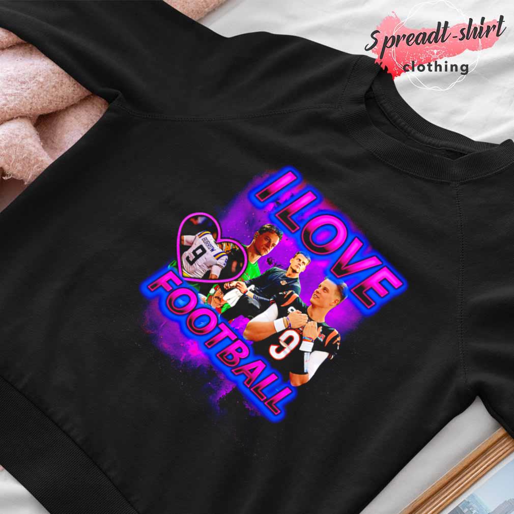 Joe Burrow Shirt Joe Burrow Football Sweatshirt I Love Football Joe Burrow  Shirt Joe Burrow Vintage Shirt - Trendingnowe