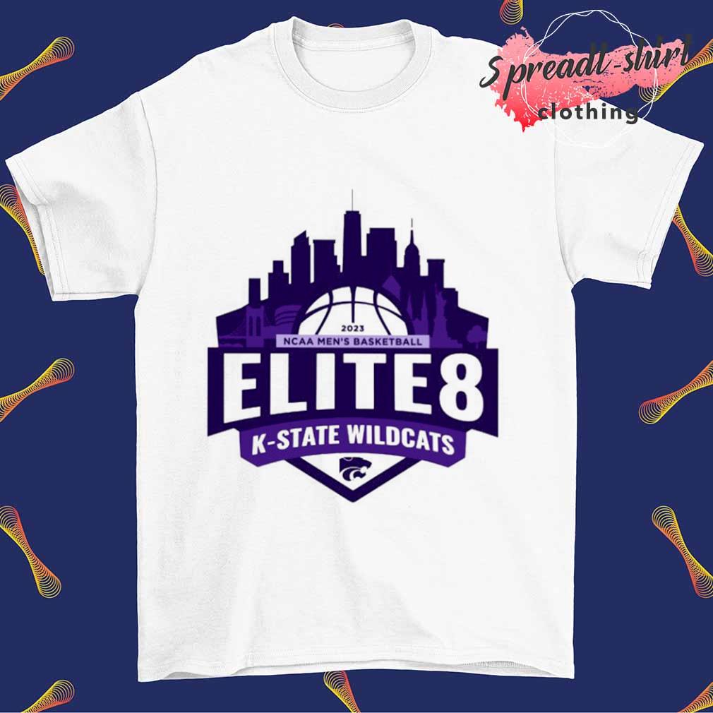 K-State Wildcats 2023 Ncaa Men's Basketball Elite 8 logo shirt