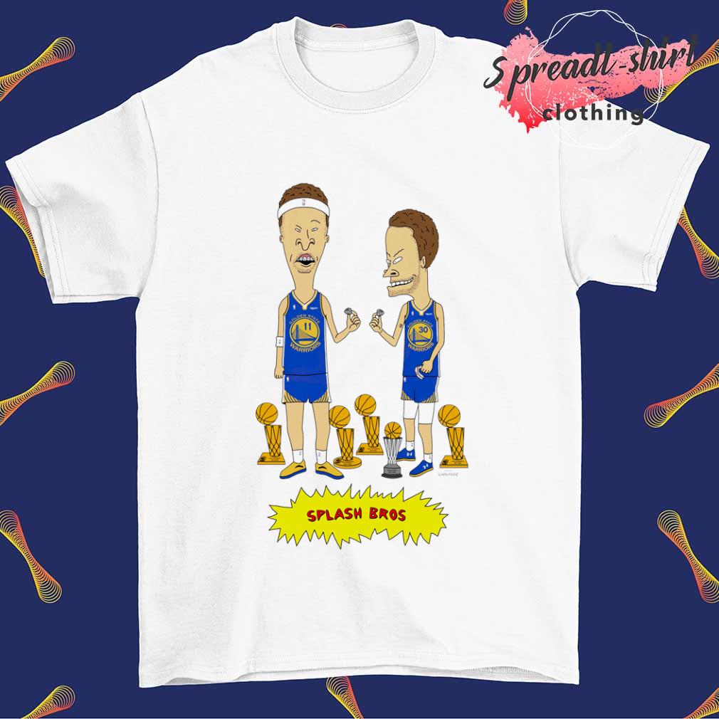 Klay Thompson and Stephen Curry Beavis and Butthead Dubs splash bros shirt