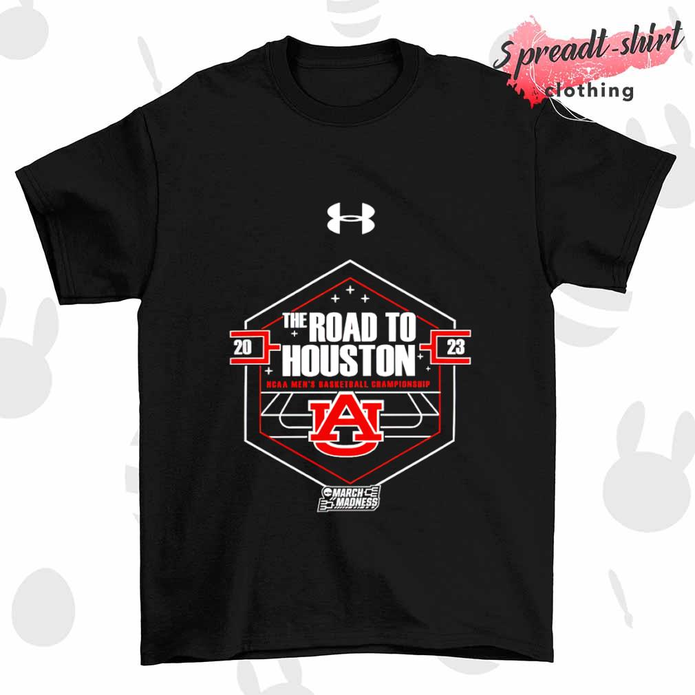 March Madness road to Houston Auburn Tigers Under Armour 2023 Men's Basketball shirt