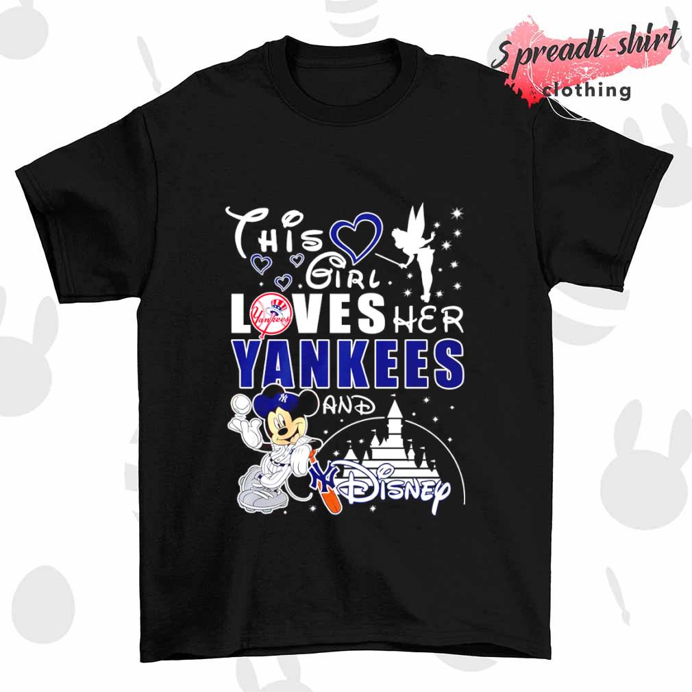 Mickey mouse this girl loves her yankees and disney shirt, hoodie,  longsleeve, sweater