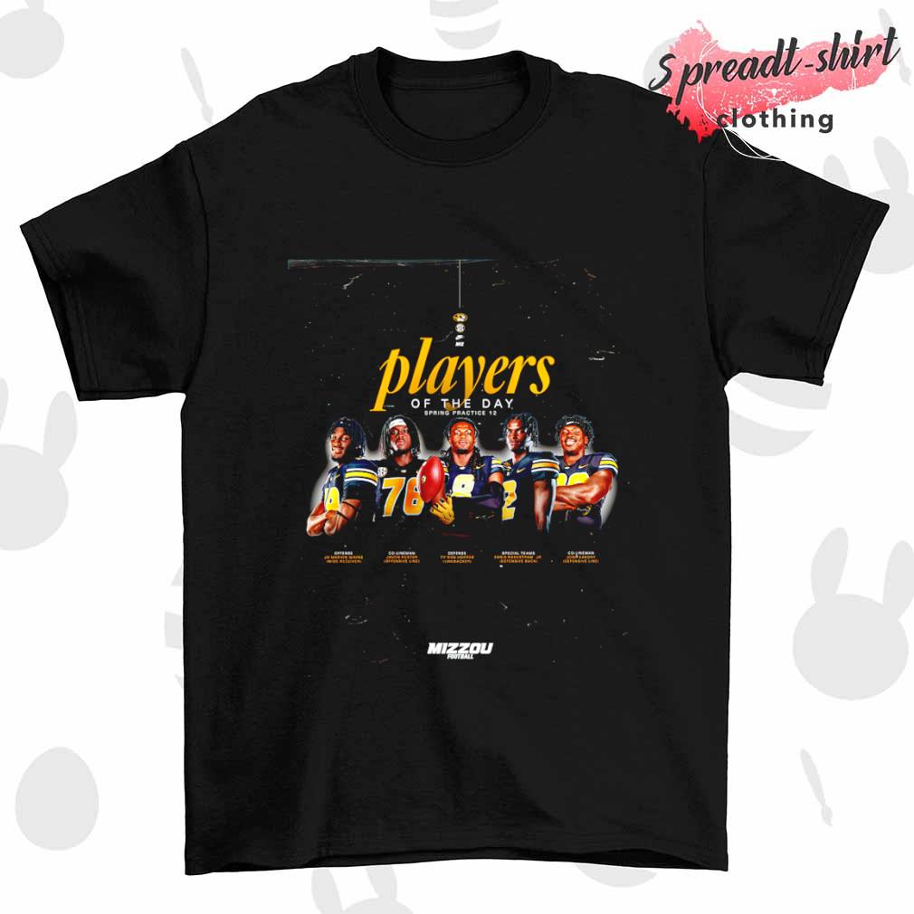 Mizzou Football players of the day shirt