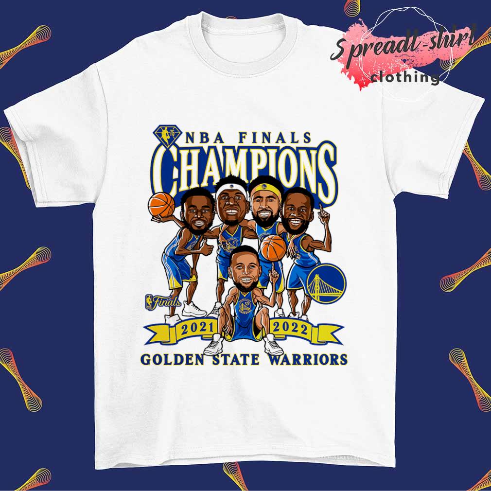 NBA Finals Champions 2021 2022 Golden State Warriors caricature shirt