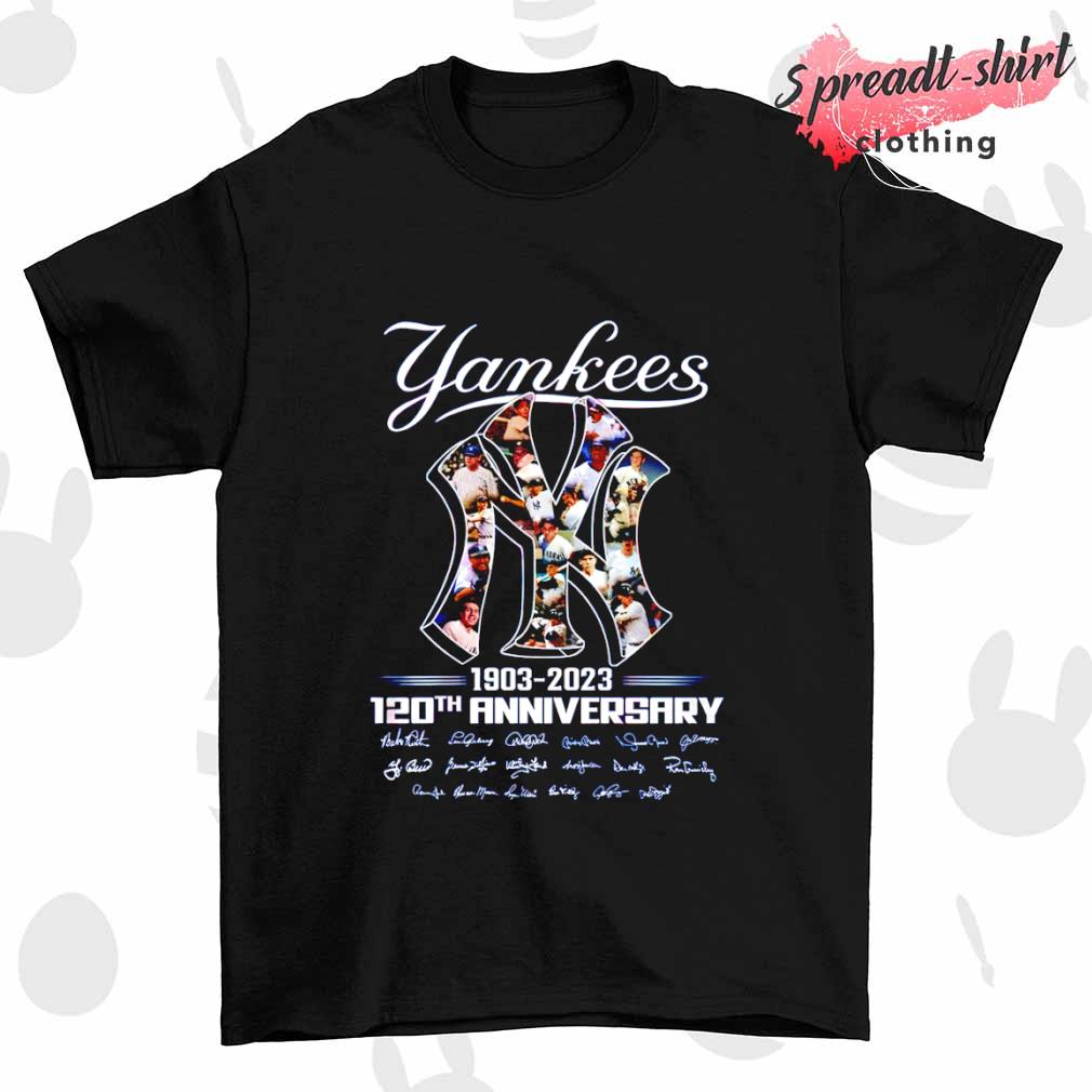 New York Yankees 1903 – 2023 120th anniversary signature shirt