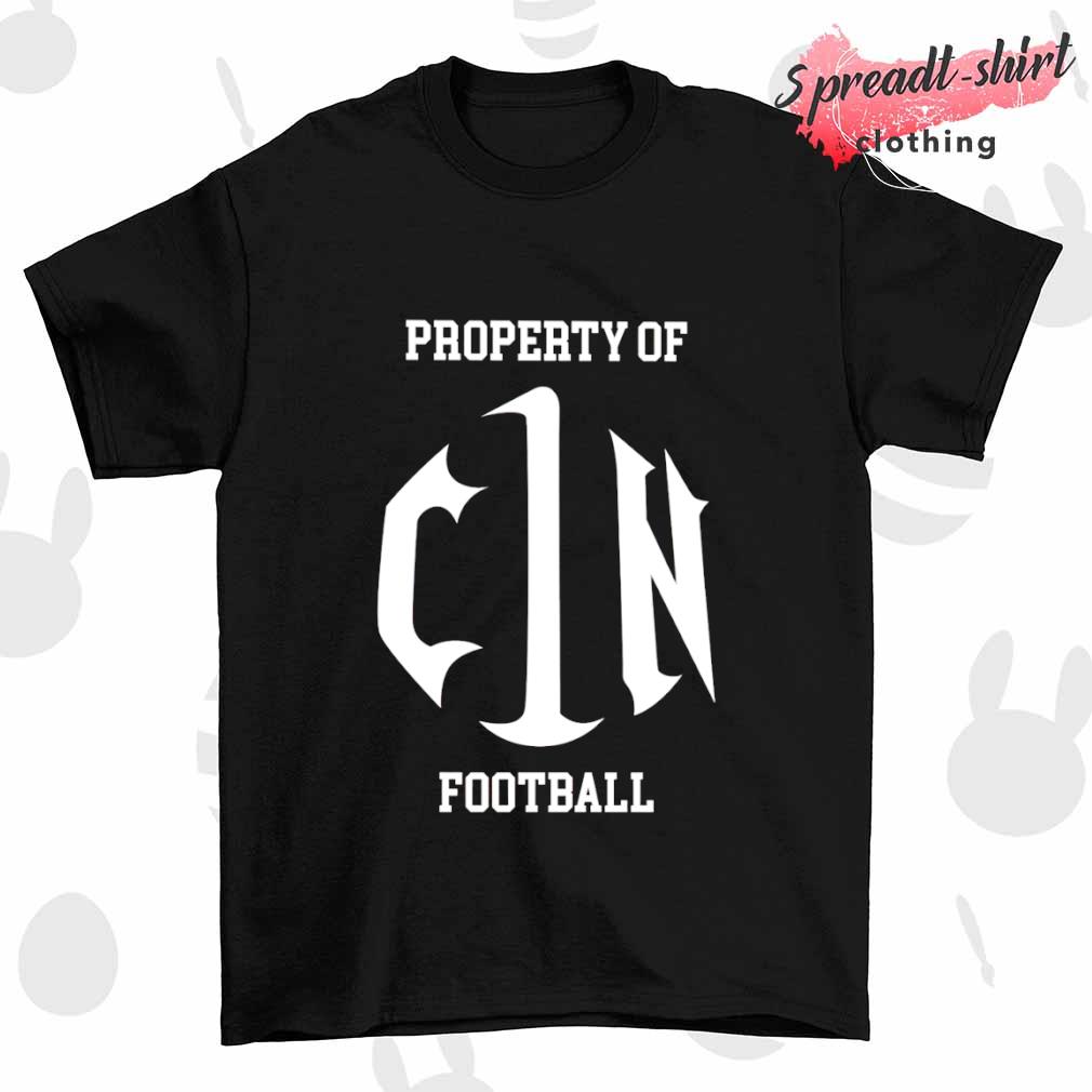Property of cin football shirt