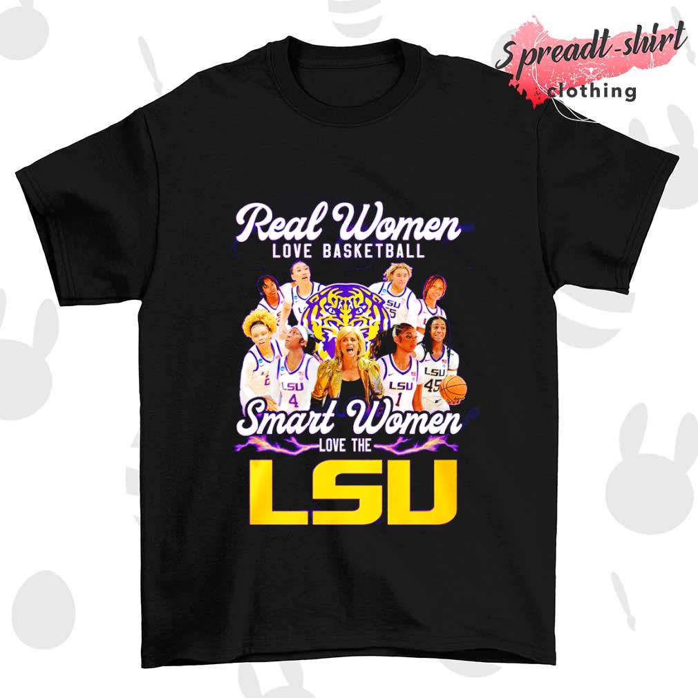 Real women love baseball smart women love the LSU shirt