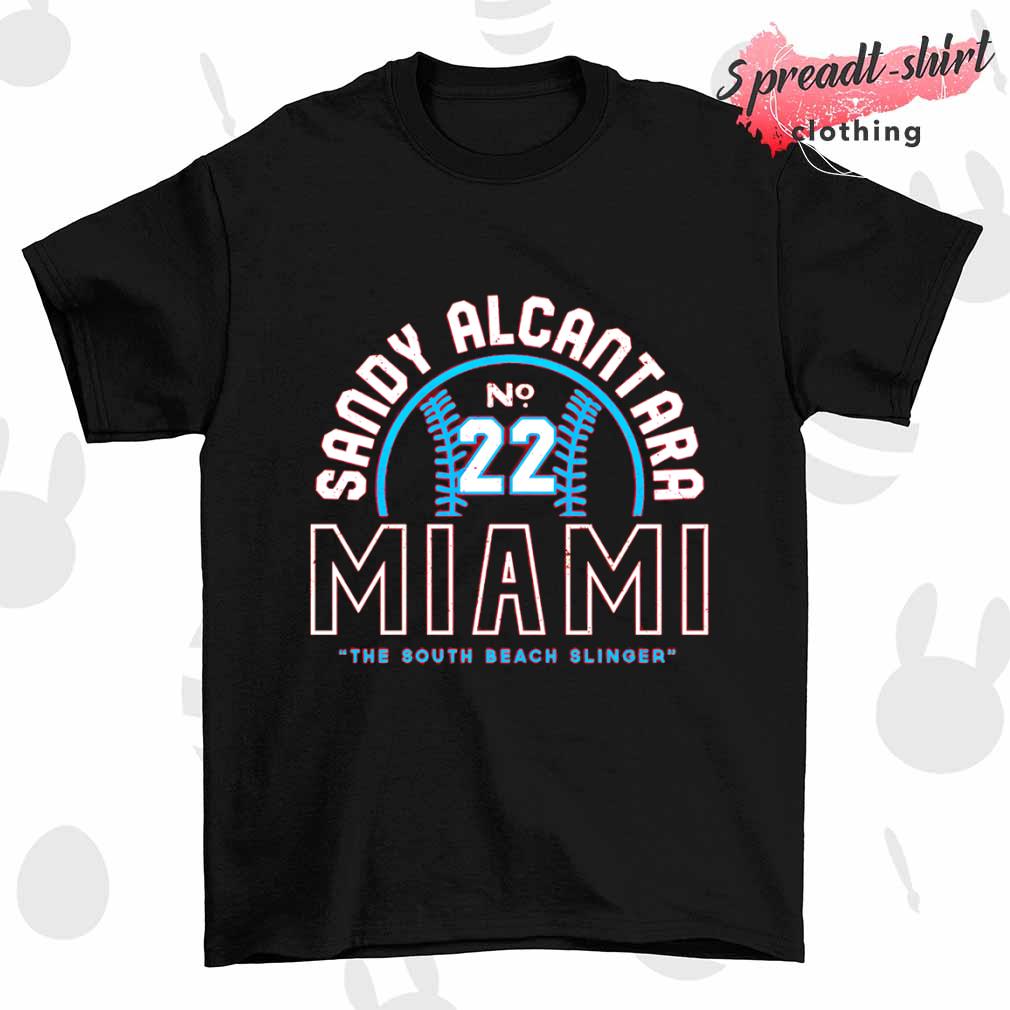 Sandy Alcantara Miami the south beach slinger shirt