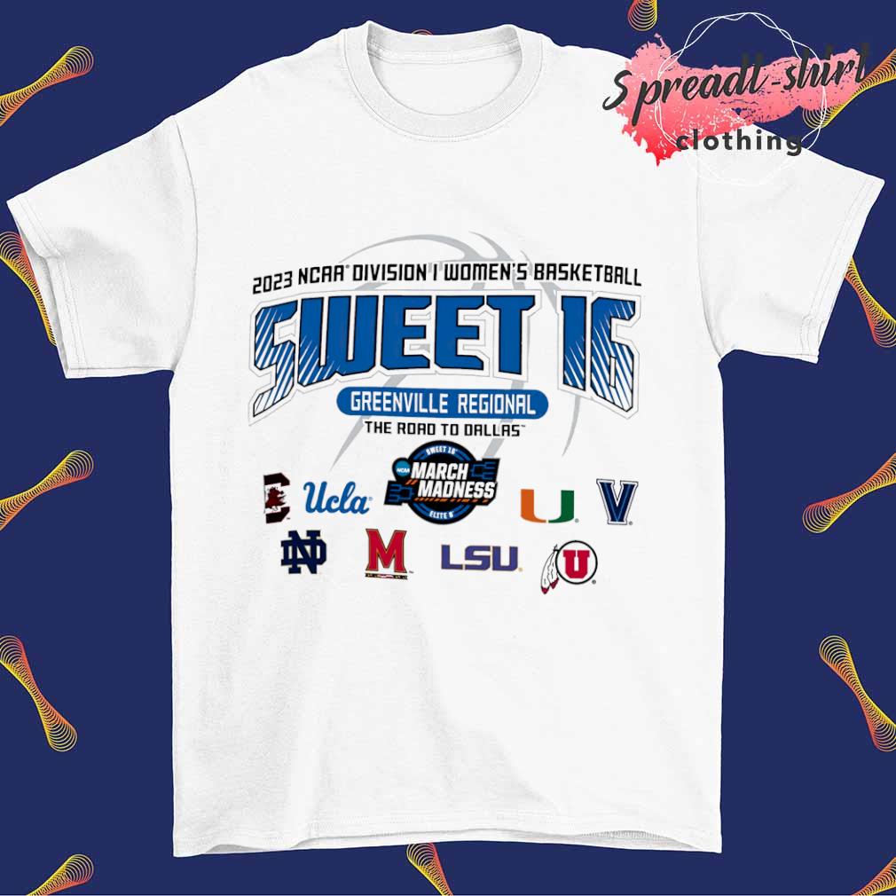 Sweet 16 NCAA Division I Women's Basketball the road to Dallas 2023 shirt