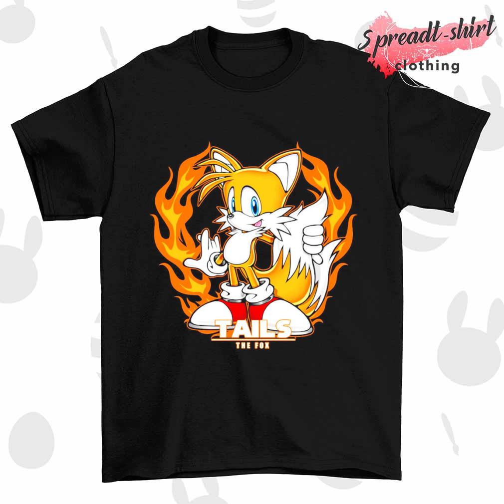 Tails the fox yellow flame shirt