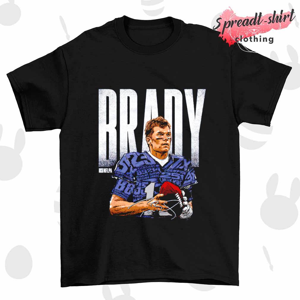 Tom Brady New England Statistics Bold shirt