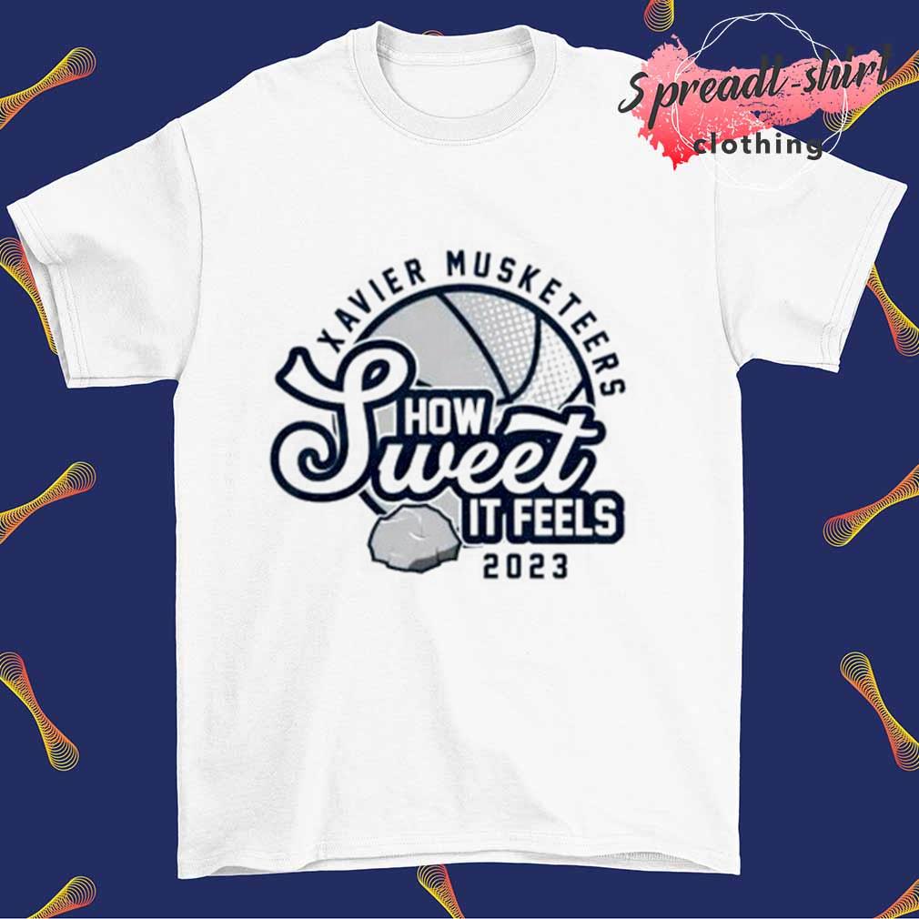 Xavier Musketeers how sweet it feels 2023 shirt