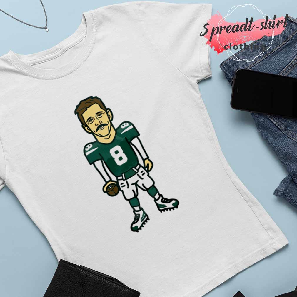 Aaron Rodgers 8 Cartoon New York Jets Shirt