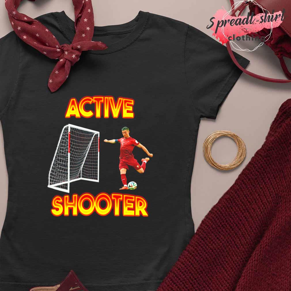 Active Shooter Cristiano Ronaldo T-shirt, hoodie, sweater, long sleeve and  tank top