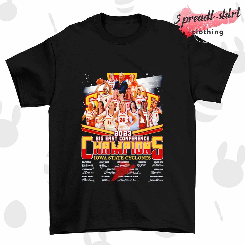 IOWA State Cyclones 2023 big east conference Champions signature shirt
