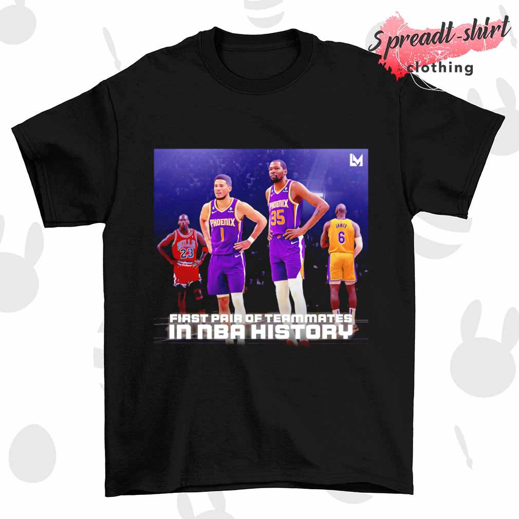 Kevin Durant and Devin Booker first pair of teammates in NBA history shirt