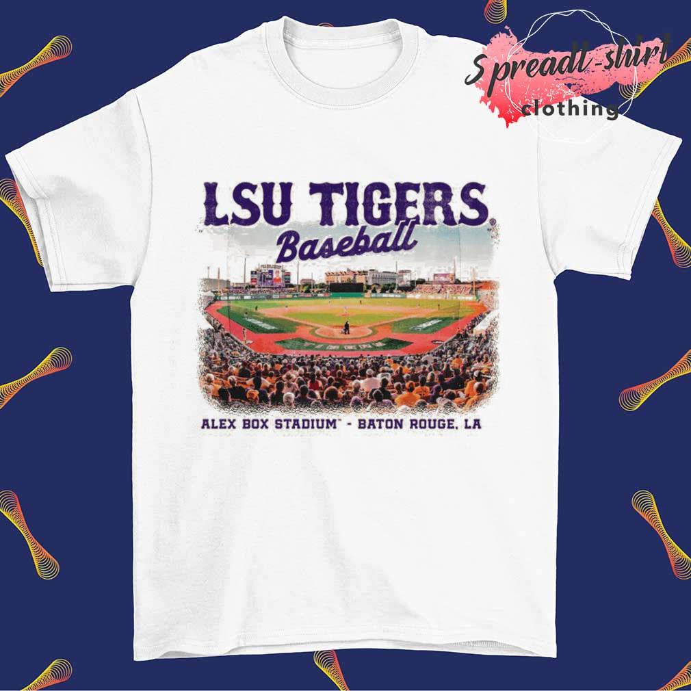 LSU Tigers Alex Box Stadium Baseball T-Shirt - Print your thoughts