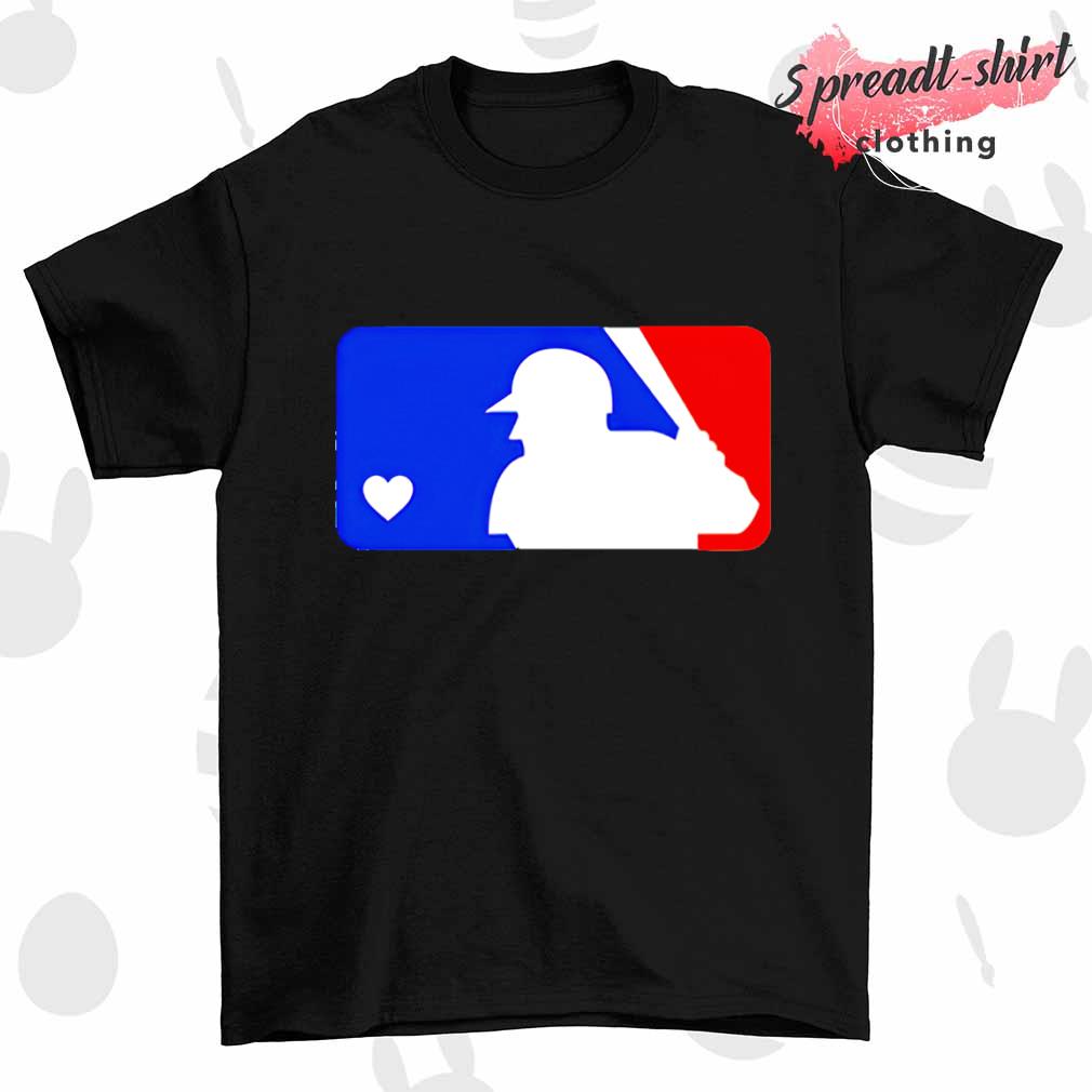 Major League baseball heart logo shirt