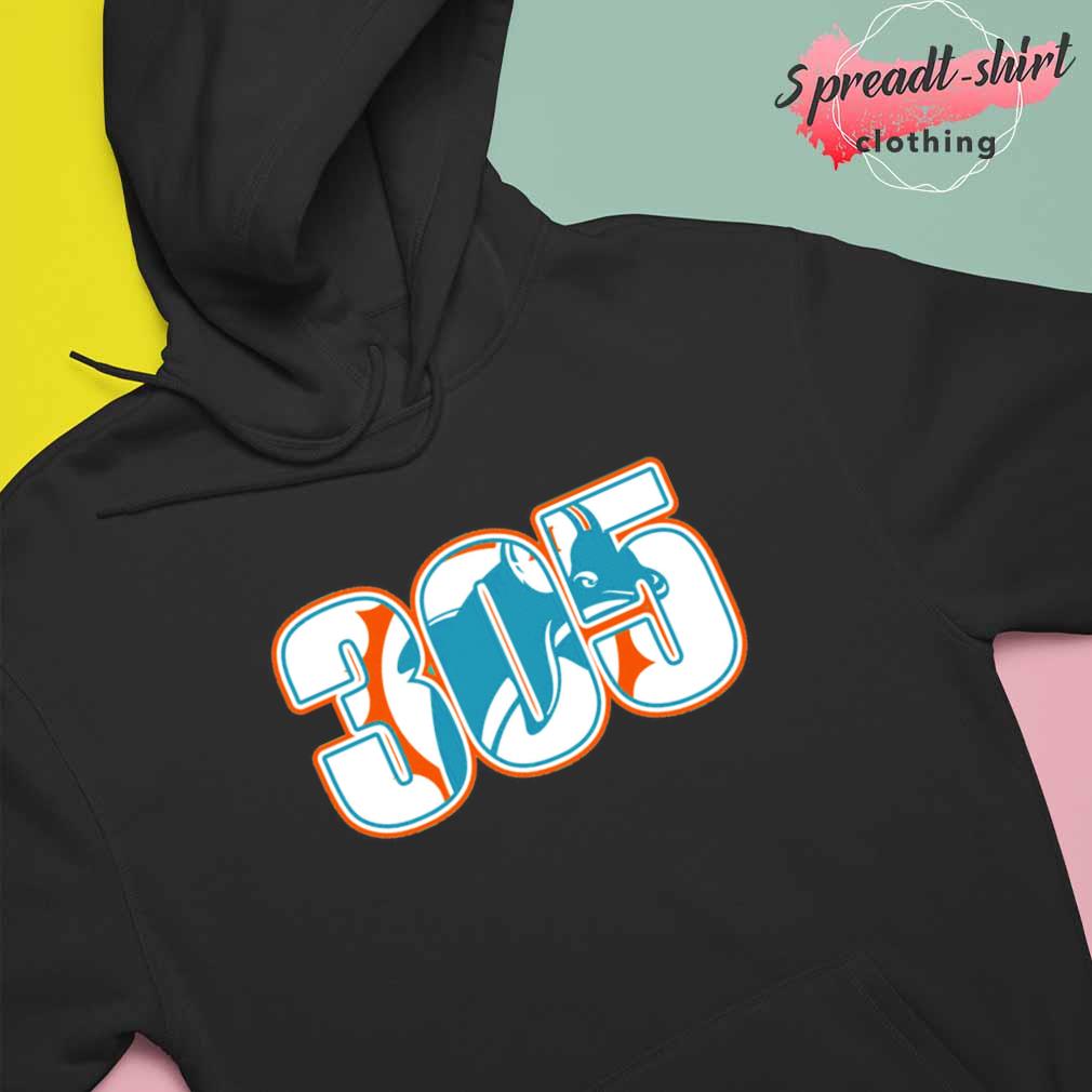 305 Miami Dolphins Funny T-Shirt Hoodie Tank-Top Quotes