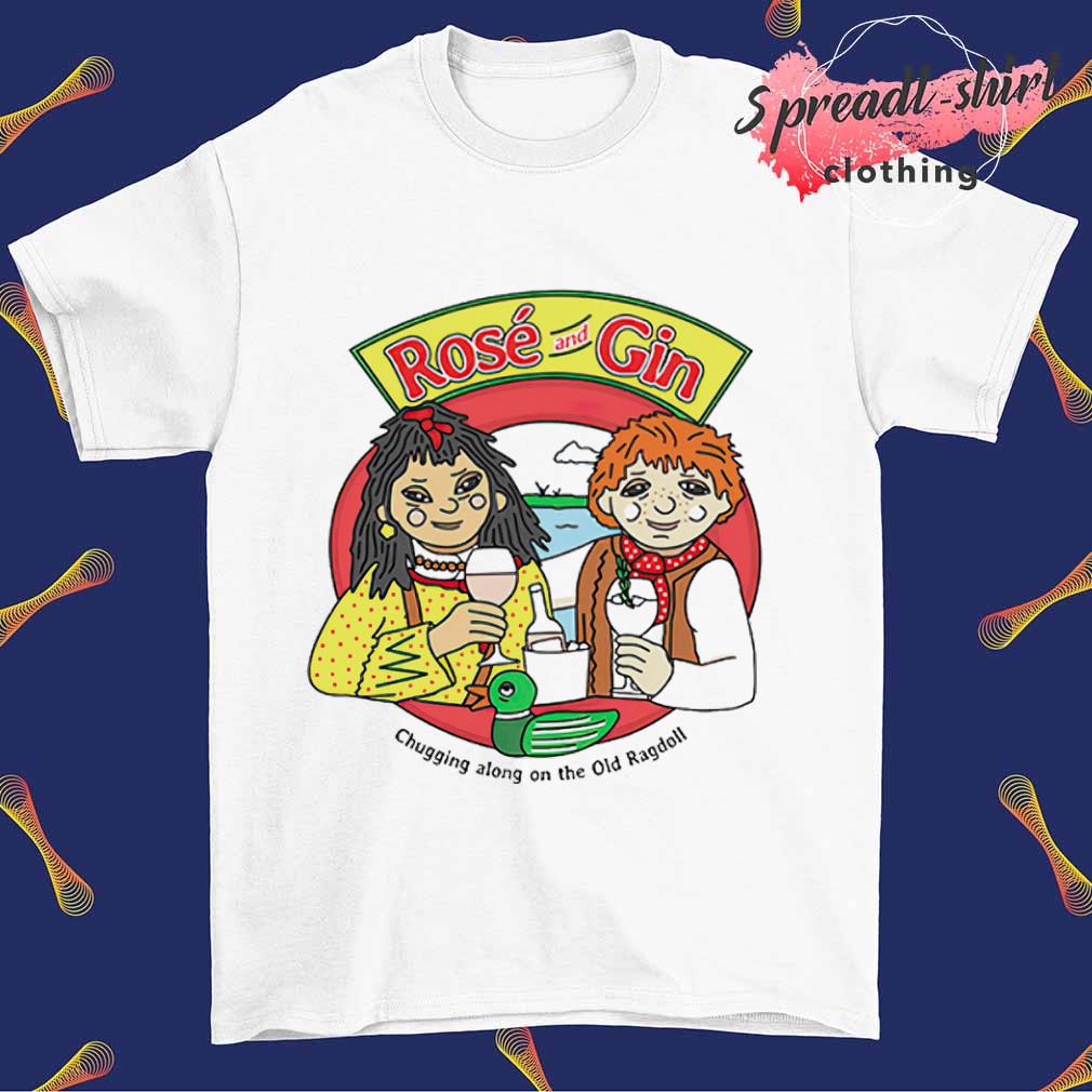 Rose and gin chugging along on the old ragdoll shirt