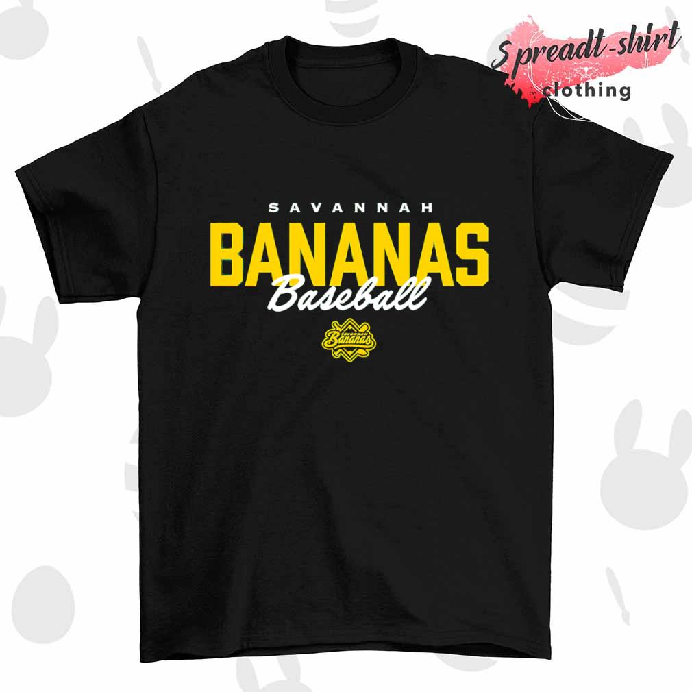 Savannah bananas text banana ball shirt