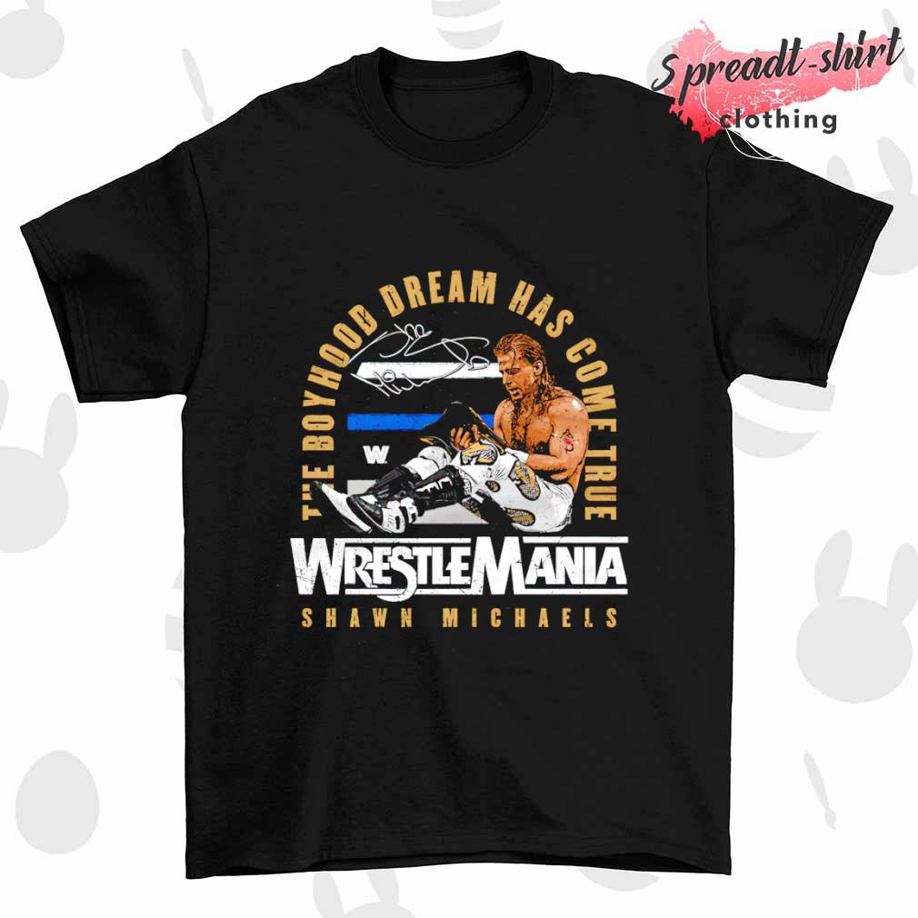 Shawn Michaels WrestleMania 12 Champion signature shirt