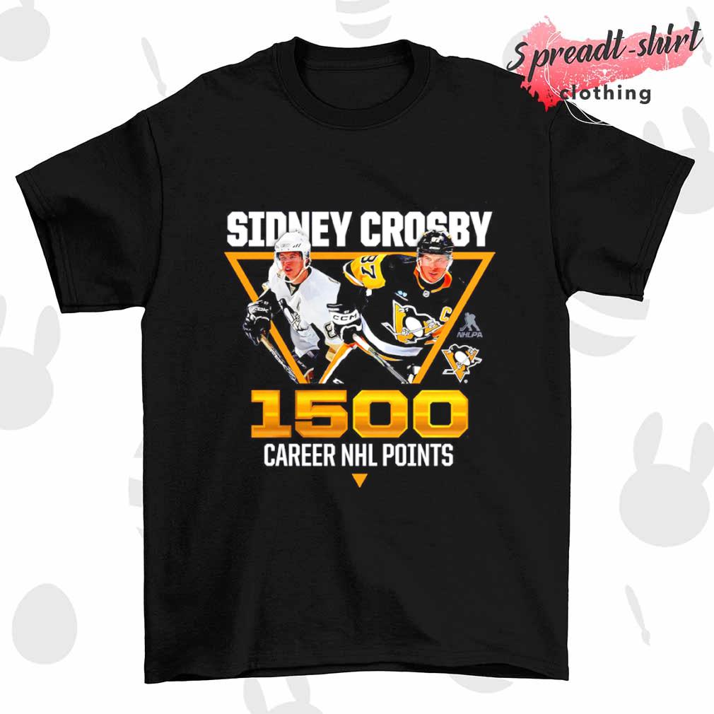 Sidney Crosby Pittsburgh Penguins 1500 Career Points shirt