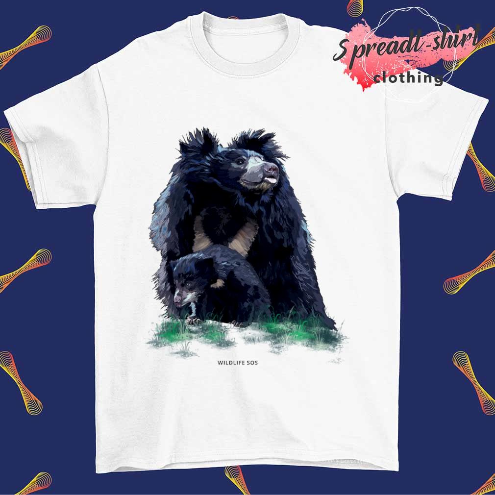 Sloth Bear wildlife sos shirt