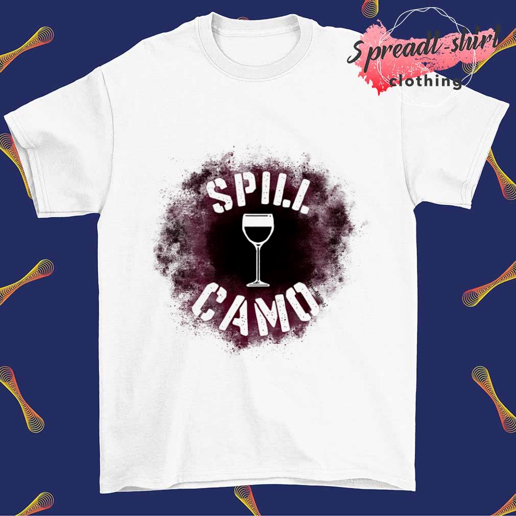 Spill Camo wine shirt