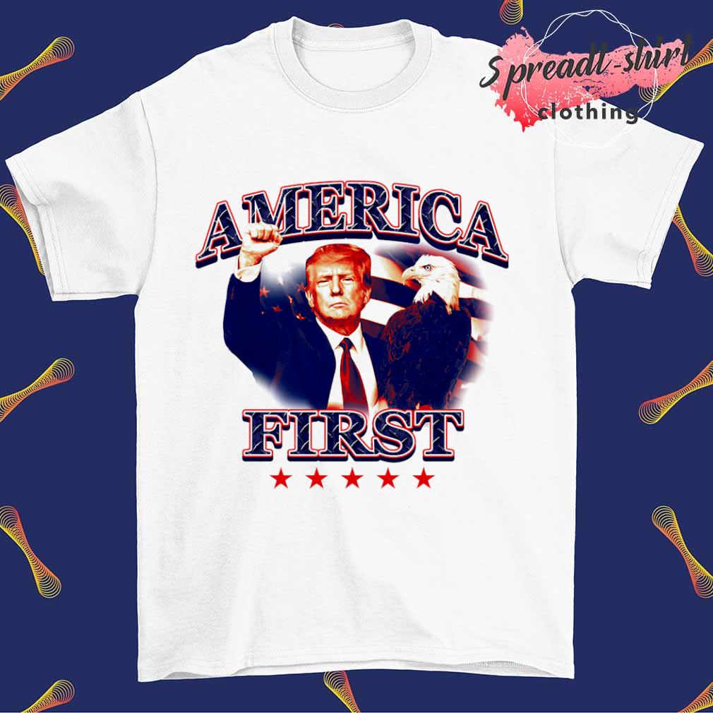 Trump Eagle America first shirt