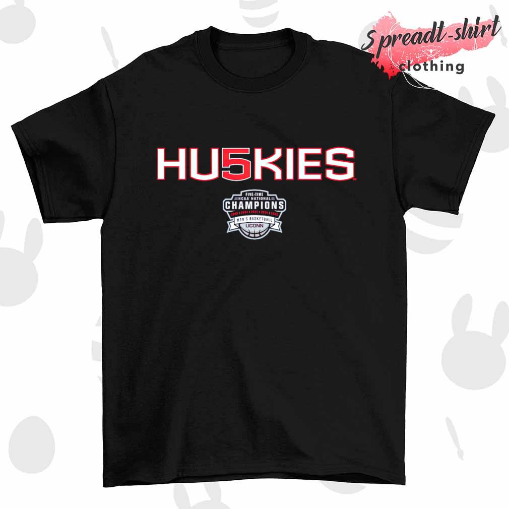 UConn Huskies 2023 Ncaa Men's Basketball 5x National Champions shirt