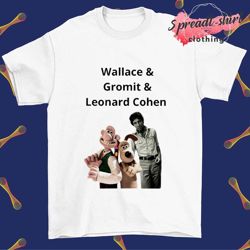 Wallace and Gromit Leonard cohen shirt