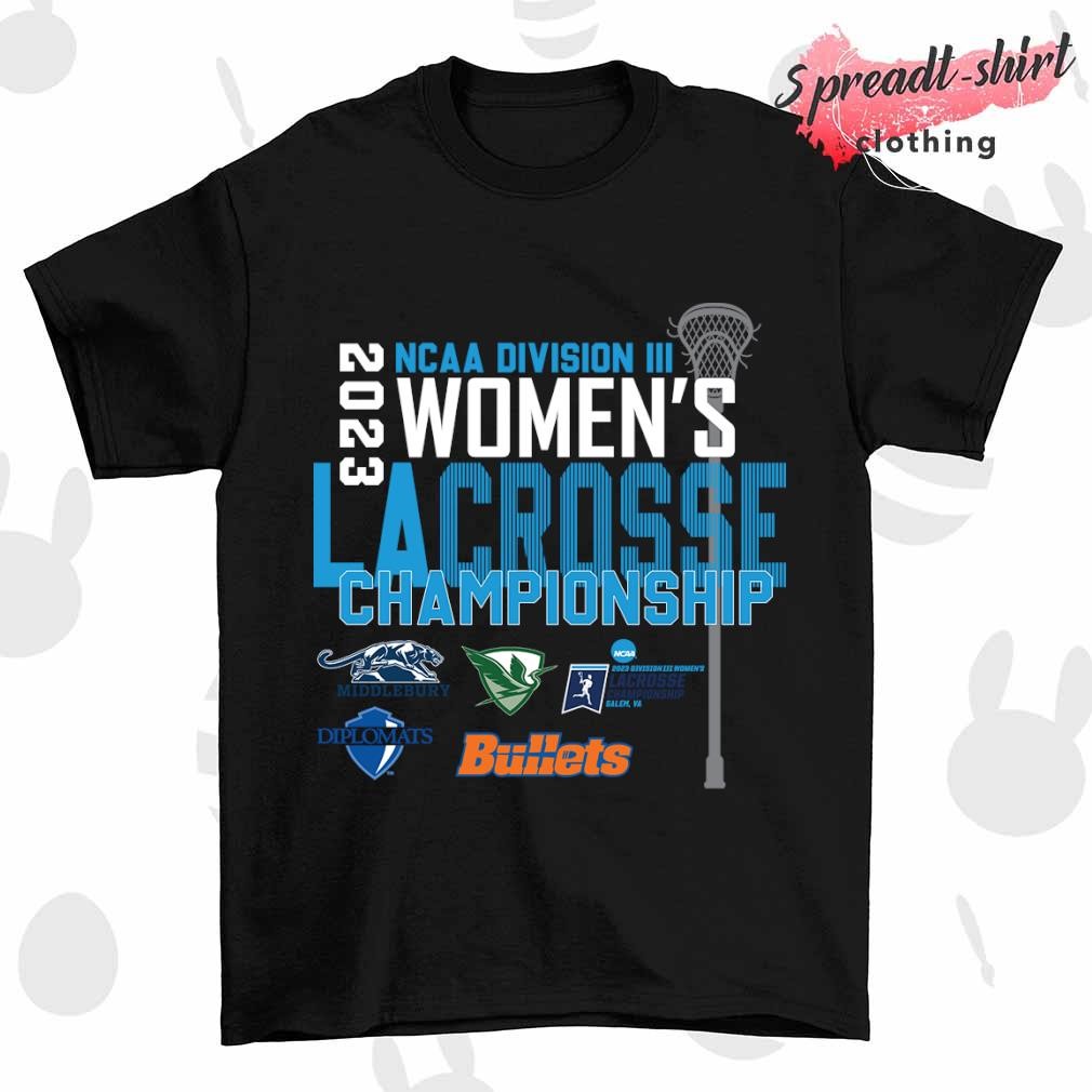 2023 NCAA Division III Women's Lacrosse Championship shirt