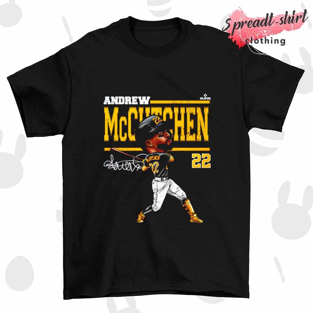 Andrew McCutchen player Pittsburgh cartoon signature shirt