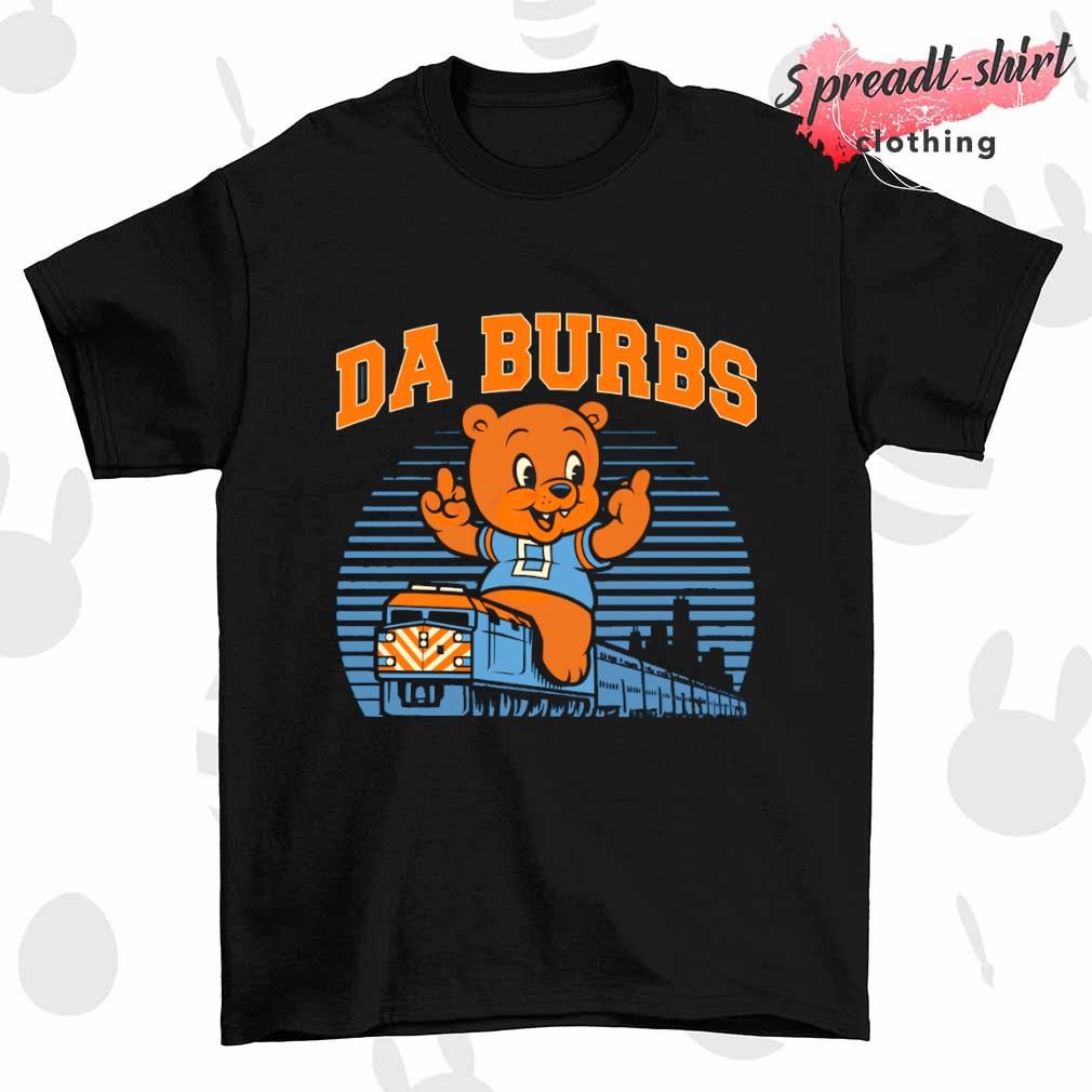 Da burbs train Chicago Bear shirt