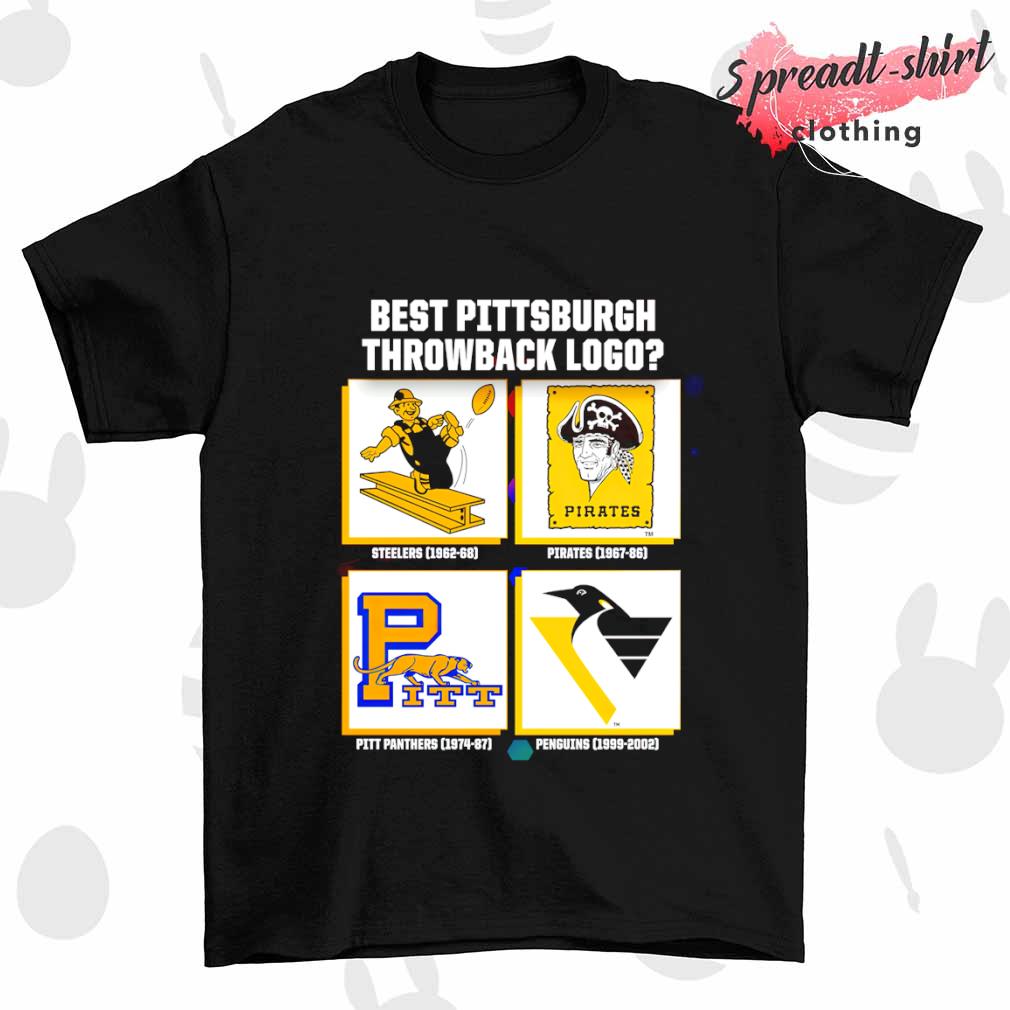Best Pittsburgh throwback logo shirt