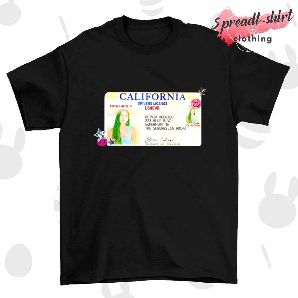 California Drivers License Olivia Rodrigo shirt