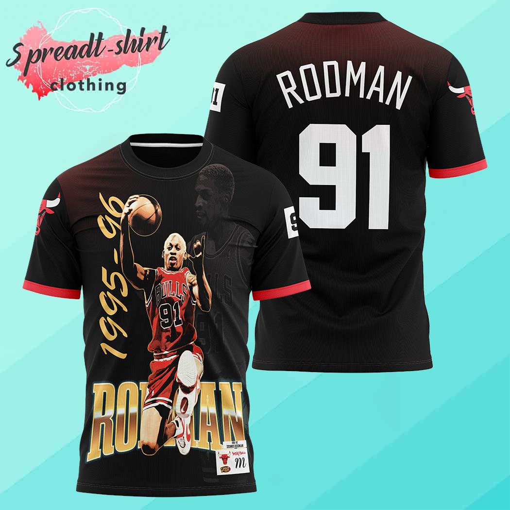 Dennis Rodman 91 all over print shirt