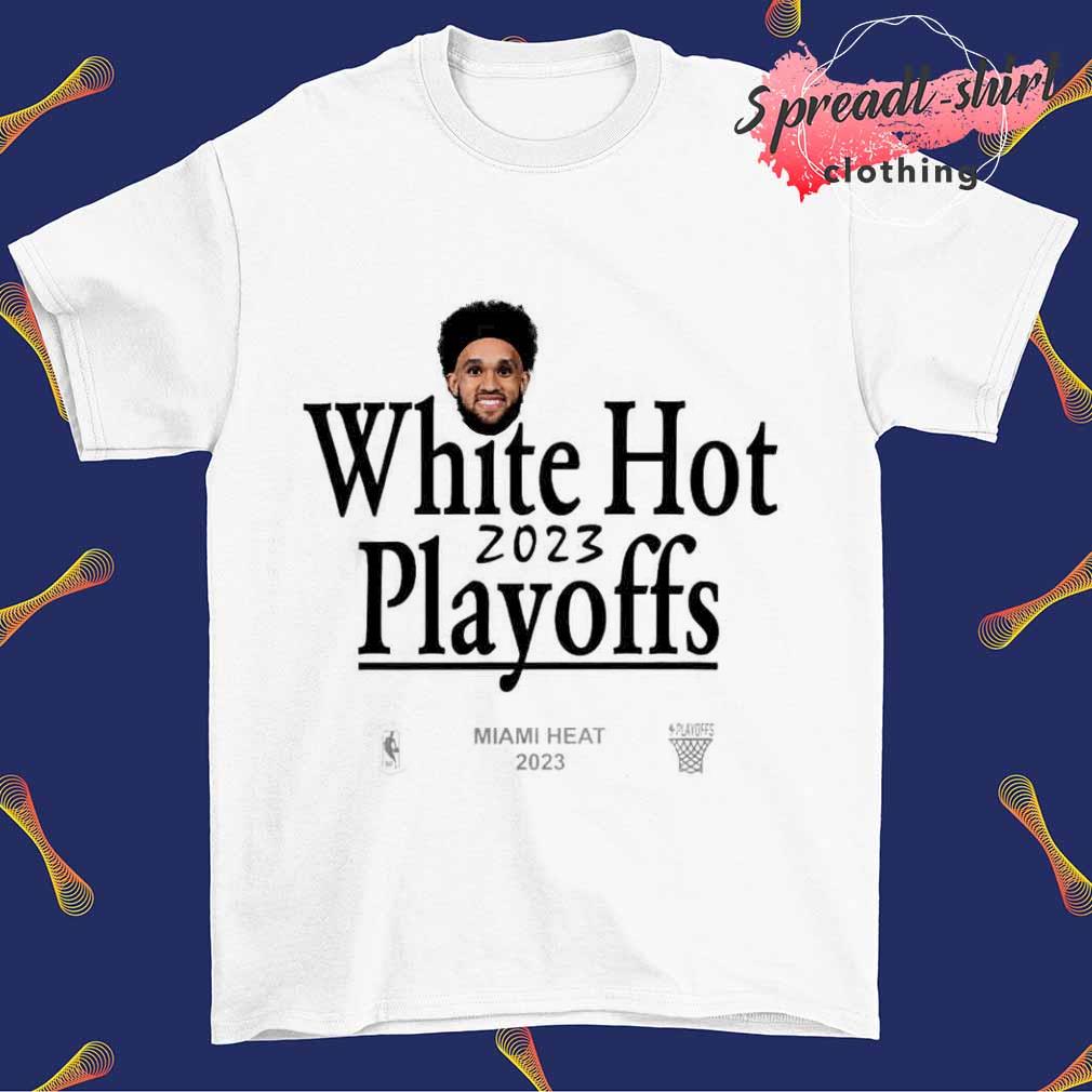 Derrick White Miami Heat White Hot 2023 Nba Playoffs Shirt - High-Quality  Printed Brand